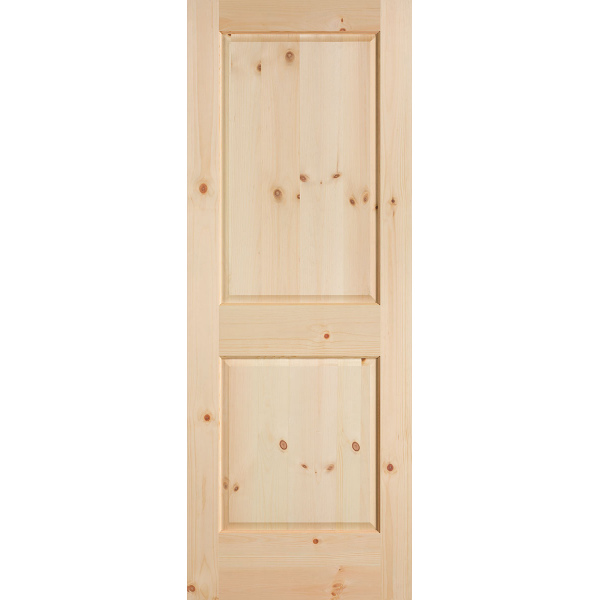 Knotty Pine 2 Panel Traditional