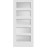 5 Panel Shaker Equal w/Diffused White Laminate