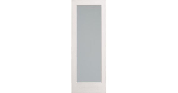 Diffused White Laminate French Door Decorative Glass