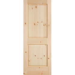 Knotty Pine 2 Panel Traditional