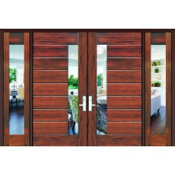 1822 Plank Door w/ Lami Glass