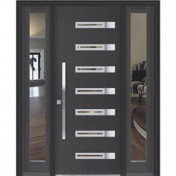 1828 w/ Sandblasted/Clear Glass w/ Stainless Extension